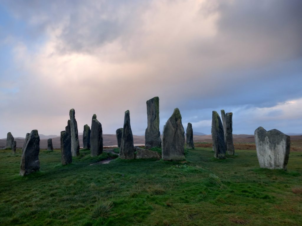 Callanish stones sur l'île de Lewis ( Ecosse)